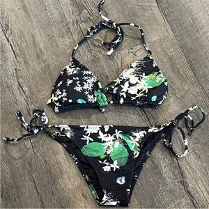 ISOLDA Swim Tropical Print Bikini Set
